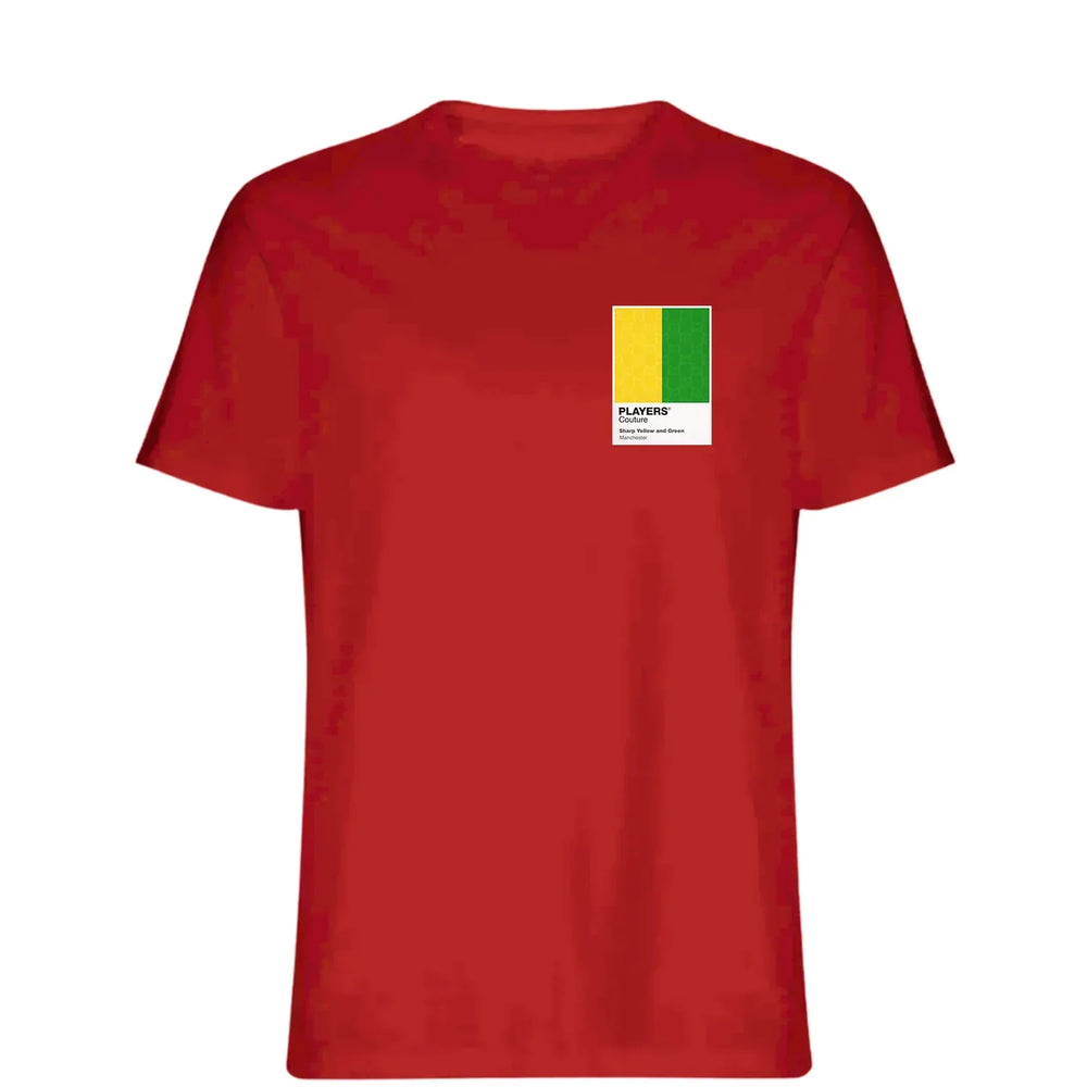 Manchester United Yellow & Green t-shirt – yellow men's t-shirt featuring the Manchester United Yellow & Green Players