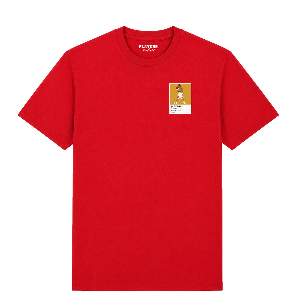 Manny Pacquiao Boxing Icon Frame Men's T-Shirt - Red