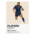 Manu Vatuvei New Zealand Warriors rugby league hoodie white