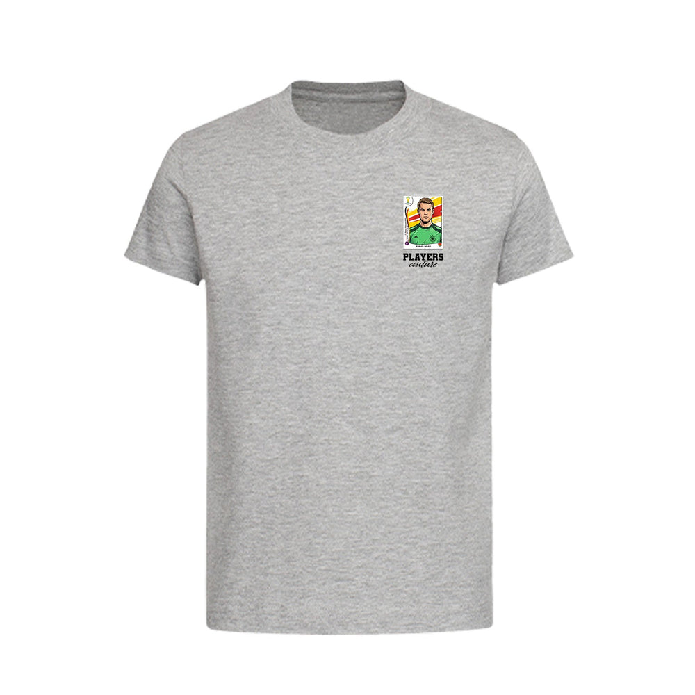 Manuel Neuer World Cup Sticker Kids T-Shirt – manuel neuer sticker kids grey tshirt Players Couture design