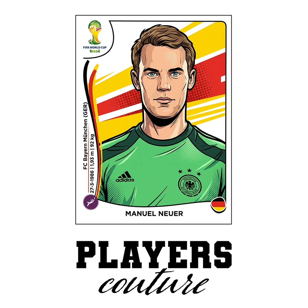 Manuel Neuer World Cup Sticker Kids T-Shirt – manuel neuer white Players Couture design