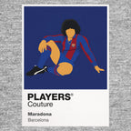 Diego Maradona Barcelona Icon Frame — Gray