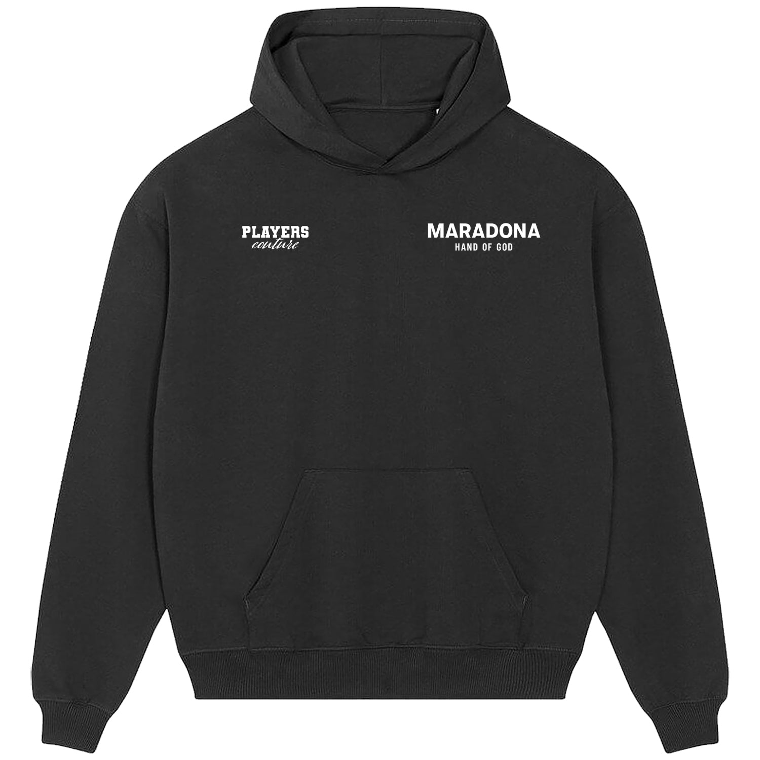 Maradona Logo Players Couture Men's Casual Hoodie Black