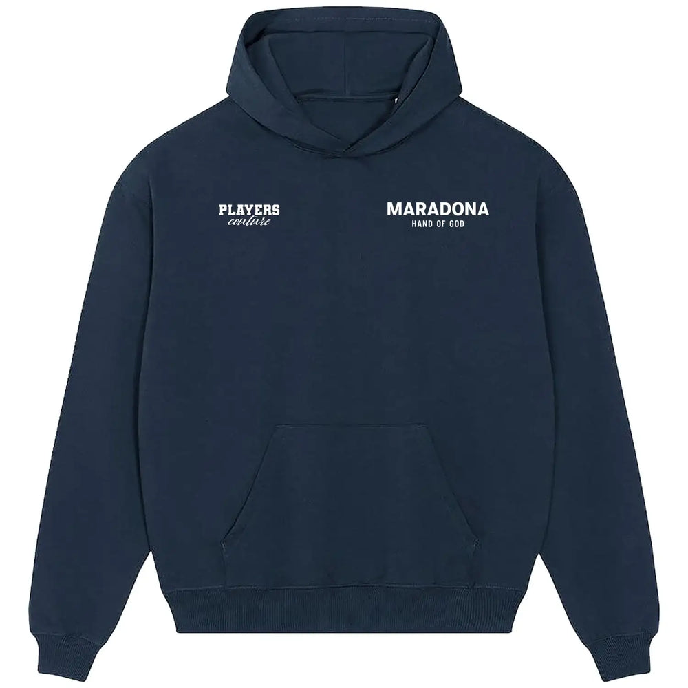 Maradona Logo Players Couture Men's Casual Hoodie Navy