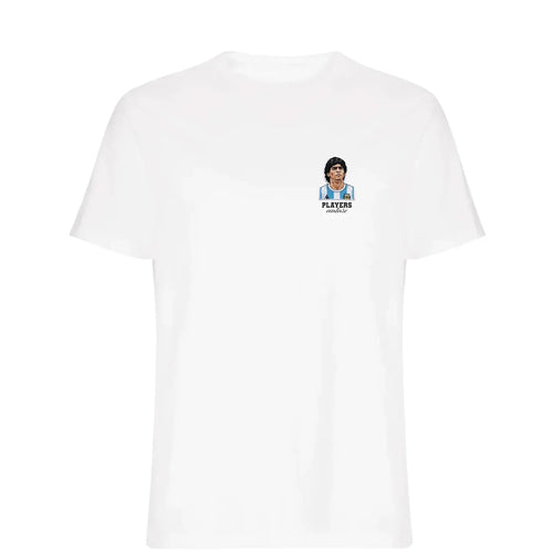 Diego Maradona Argentina t-shirt – white men's t-shirt featuring the Diego Maradona Argentina Players Couture logo