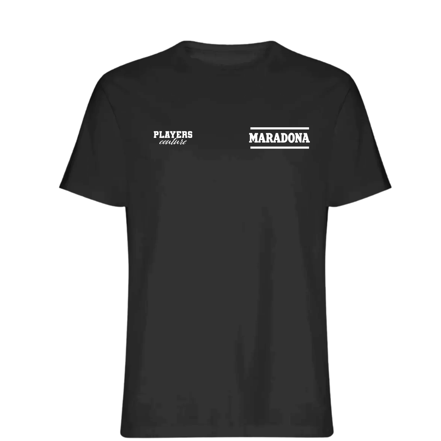 Maradona Logo Players Couture Mens T-Shirt Black