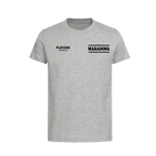 Diego Maradona t-shirt – grey kids' t-shirt featuring the Diego Maradona Players Couture logo