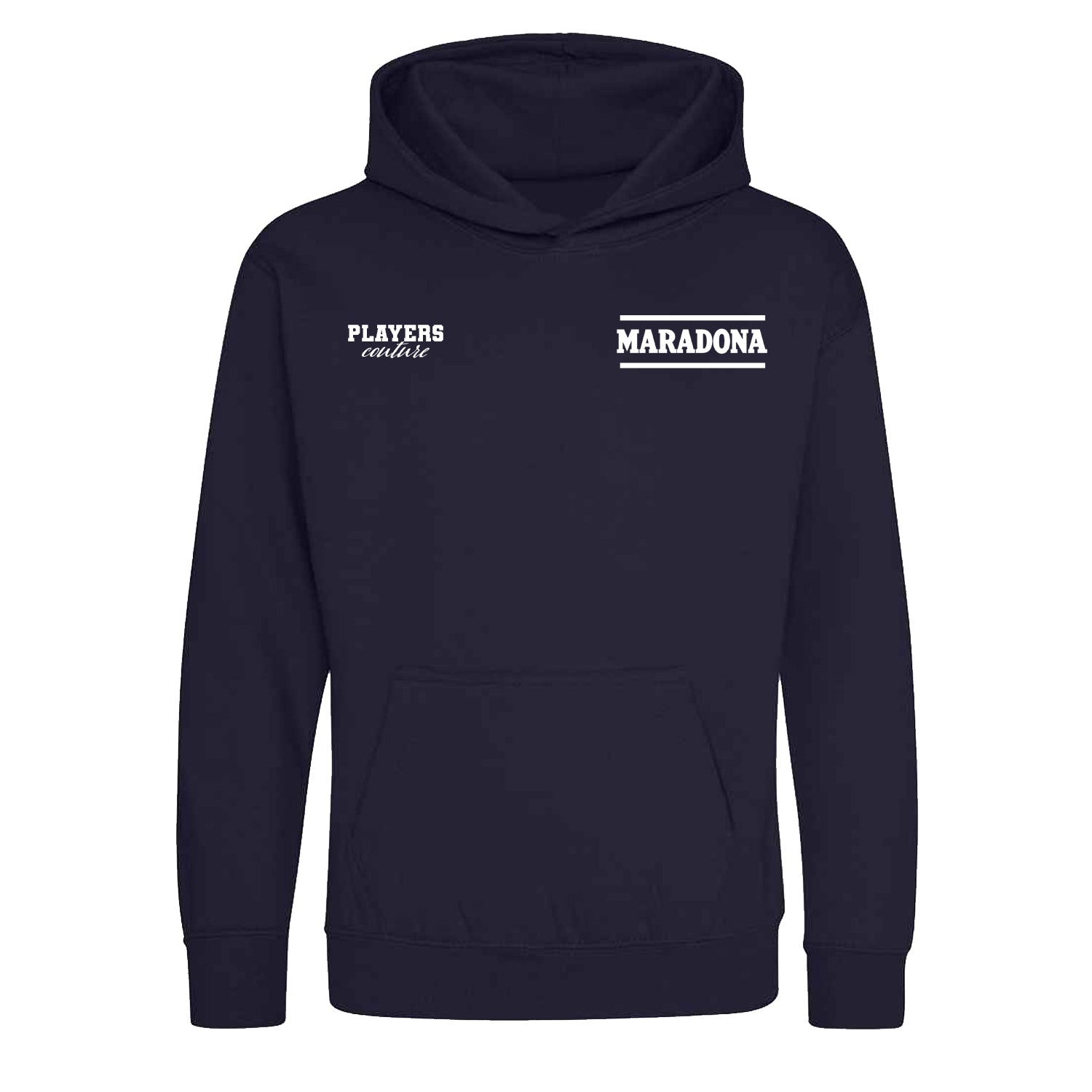 Maradona Logo Players Couture Kids Hoodie Navy