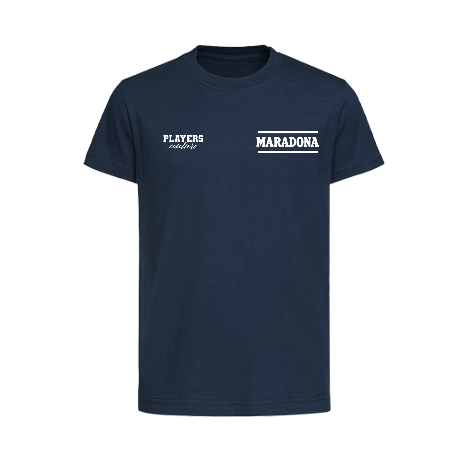 Diego Maradona Logo Players Couture Kids T-Shirt Navy