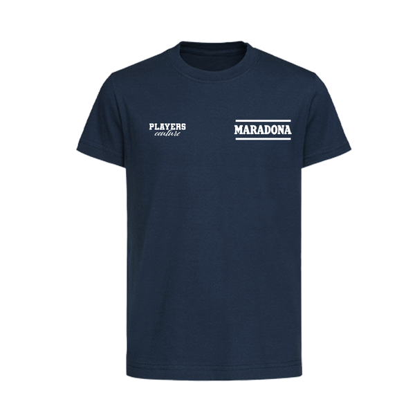 Diego Maradona Logo Players Couture Kids T-Shirt Navy