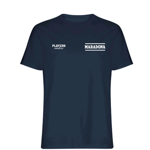 Maradona Logo Players Couture Mens T-Shirt Navy