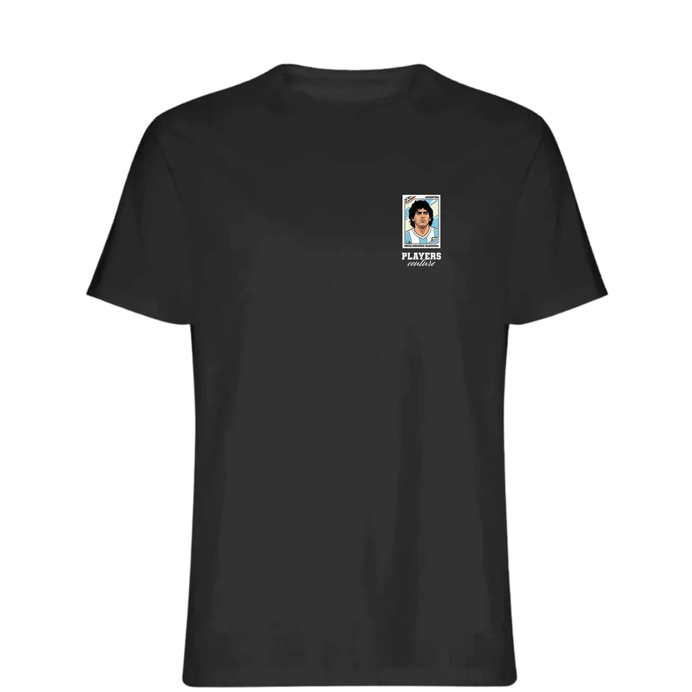 Diego Maradona 1986 World Cup t-shirt – black men's t-shirt featuring the Diego Maradona 1986 World Cup Players Couture logo