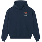Diego Maradona v Belgium hoodie – navy men's hoodie featuring the Diego Maradona v Belgium Players Couture logo