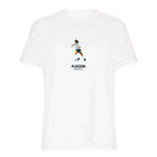 Maradona Icon t-shirt – white men's t-shirt with black Maradona Icon letters and Players Couture logo on the chest