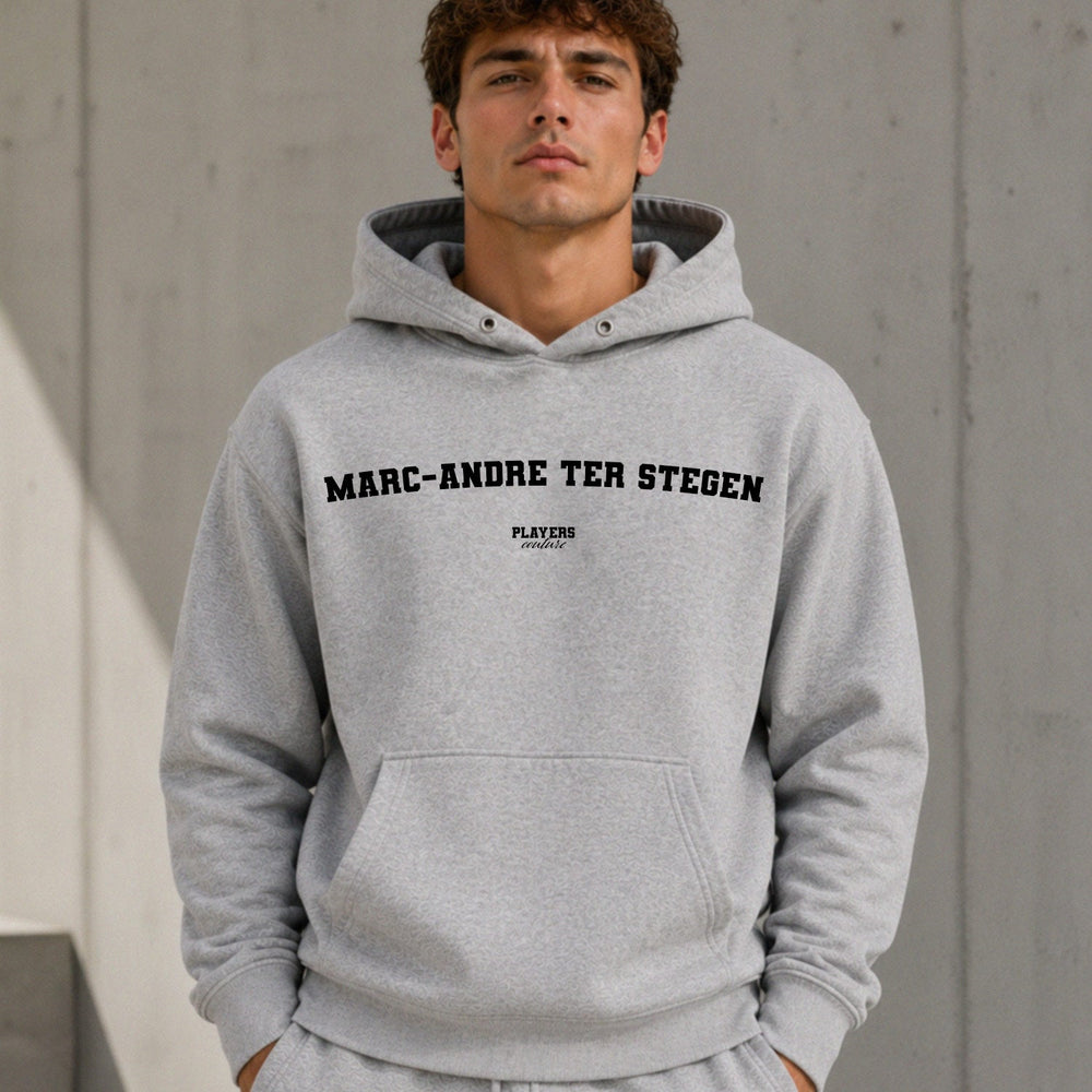 Marc-Andre ter Stegen name-print hoodie - grey