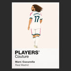 Marc Cucurella Real Madrid black Icon Frame artwork detail