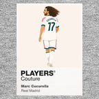 Marc Cucurella Real Madrid grey Icon Frame artwork detail