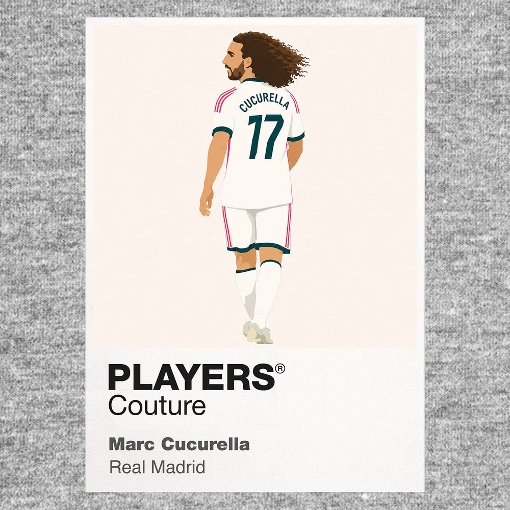 Marc Cucurella Real Madrid grey Icon Frame artwork detail
