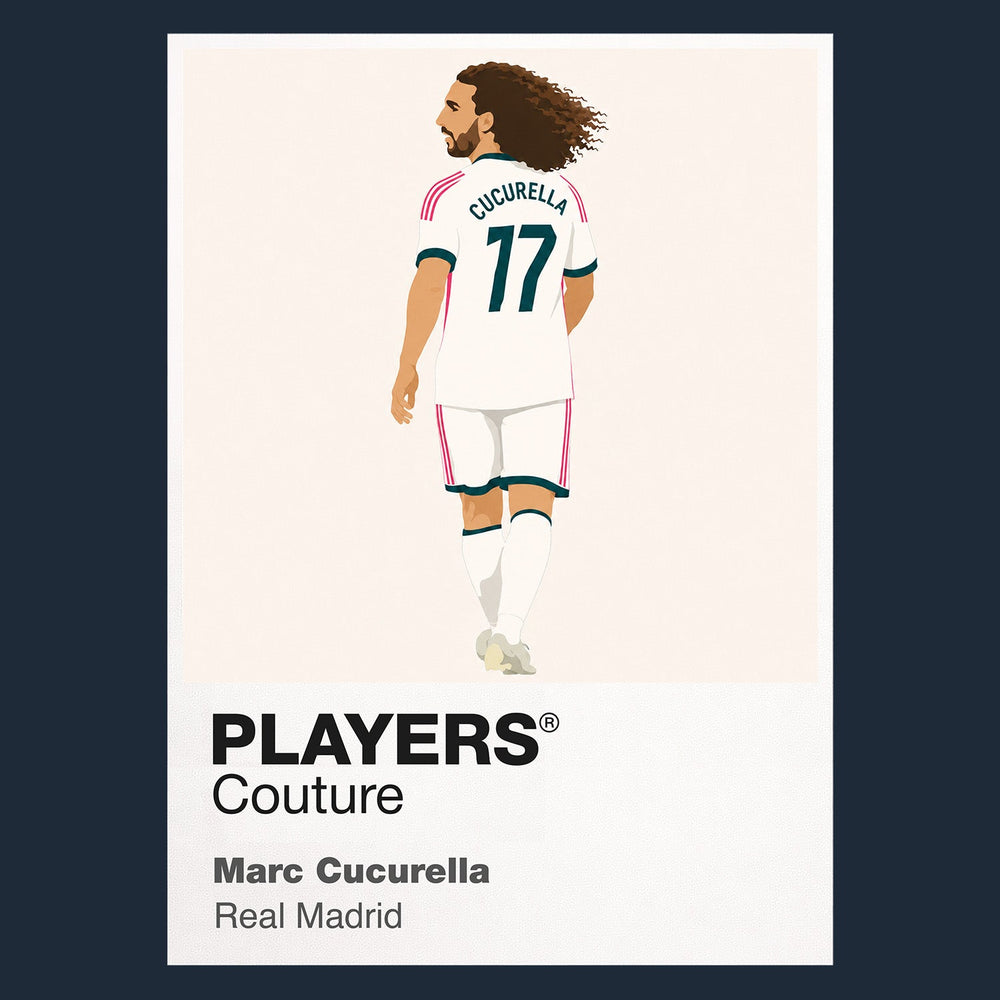 Marc Cucurella Real Madrid navy Icon Frame artwork detail