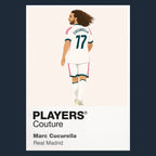 Marc Cucurella Real Madrid navy Icon Frame artwork detail