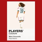 Marc Cucurella Real Madrid red Icon Frame artwork detail