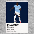 Marc Guéhi Manchester City grey Icon Frame artwork detail