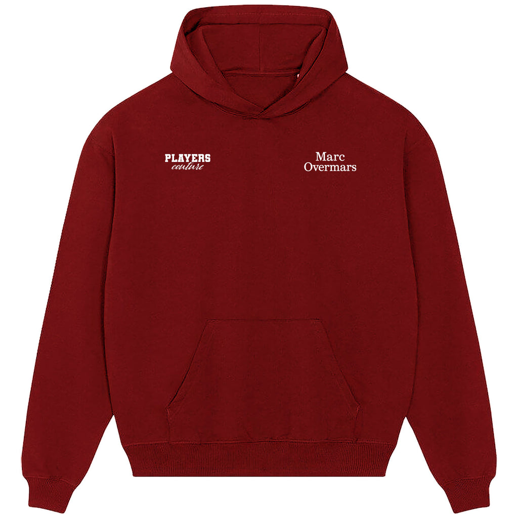 Marc Overmars Logo Players Couture Men's Casual Hoodie Red
