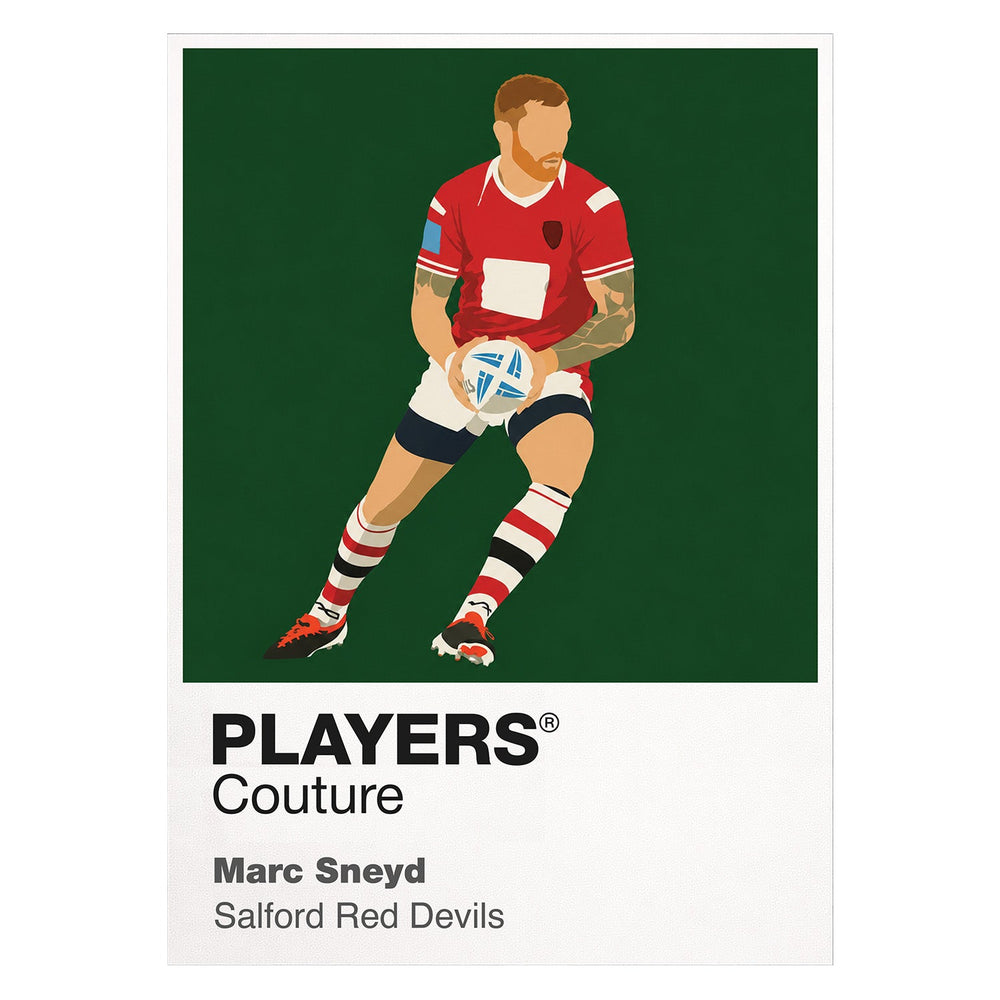 Marc Sneyd Salford Red Devils rugby league T-shirt white