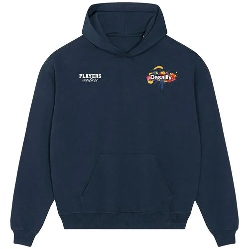 Marcel Desailly hoodie – navy men's hoodie featuring the Marcel Desailly Players Couture logo