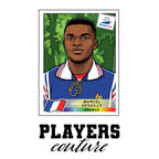 Marcel Desailly World Cup Sticker Kids Hoodie – marcel desailly white Players Couture design