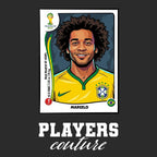 Marcelo World Cup Sticker Kids T-Shirt – marcelo black Players Couture design