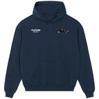 Marcelo hoodie – navy men's hoodie featuring the Marcelo Players Couture logo
