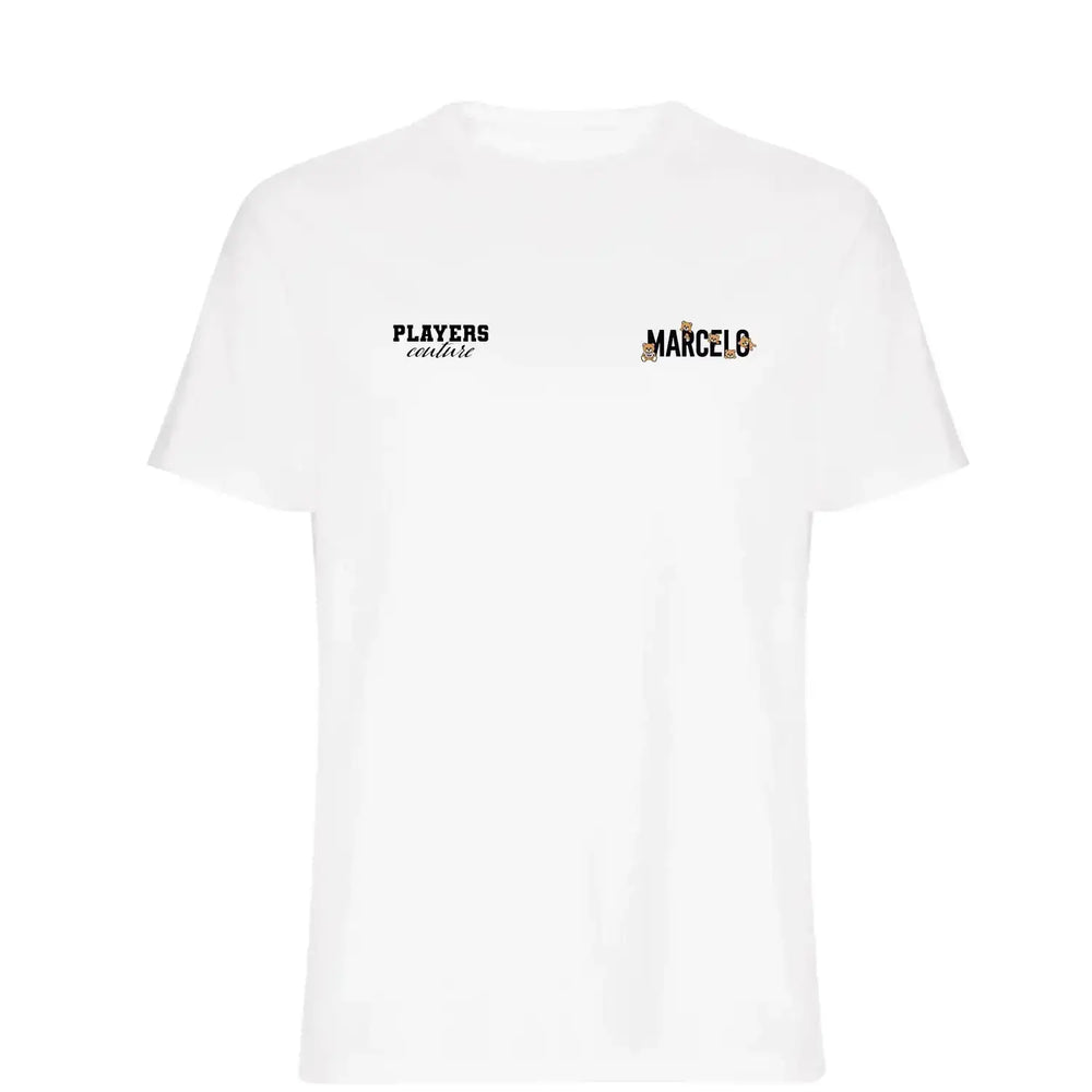 Marcelo Logo Players Couture Mens T-Shirt - White / S | Brazil, Fashion Collection, Fluminense, Football, Men's, Real Madrid, T-Shirts, Volume 1