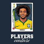 Marcelo World Cup Sticker Kids T-Shirt – marcelo navy Players Couture design
