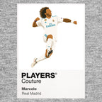 Marcelo Real Madrid grey Icon Frame artwork detail
