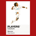 Marcelo Real Madrid red Icon Frame artwork detail