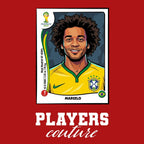 Marcelo World Cup Sticker Kids T-Shirt – marcelo red Players Couture design