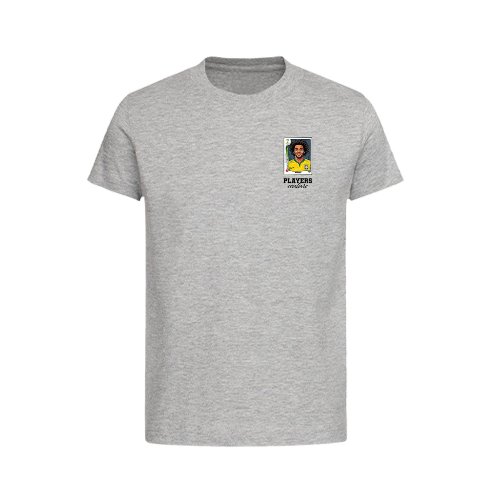 Marcelo World Cup Sticker Kids T-Shirt – marcelo sticker kids grey tshirt Players Couture design