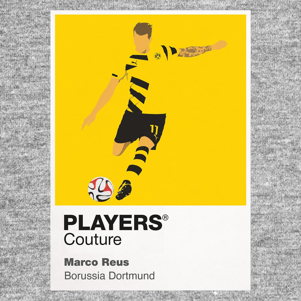 Marco Reus Borussia Dortmund Icon Frame Men's Hoodie — Gray Artwork