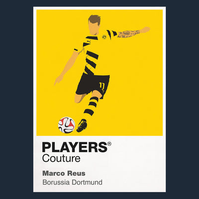 Marco Reus Borussia Dortmund Icon Frame Men's Hoodie — Navy Artwork