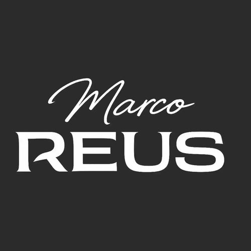 Marco Reus Logo Men's T-Shirt – black close-up detail shot of the Marco Reus Players Couture logo design