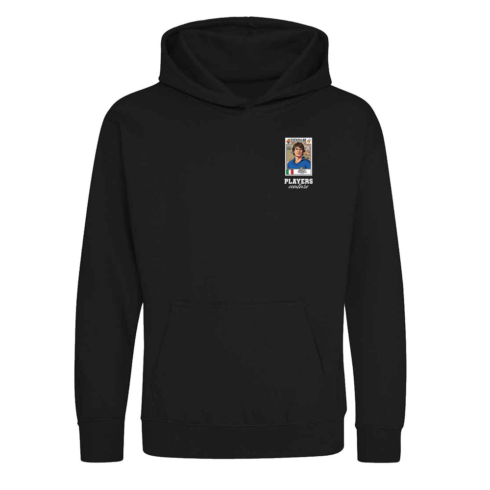 Marco Tardelli World Cup Sticker Kids Hoodie – marco tardelli sticker kids black hoodie Players Couture design