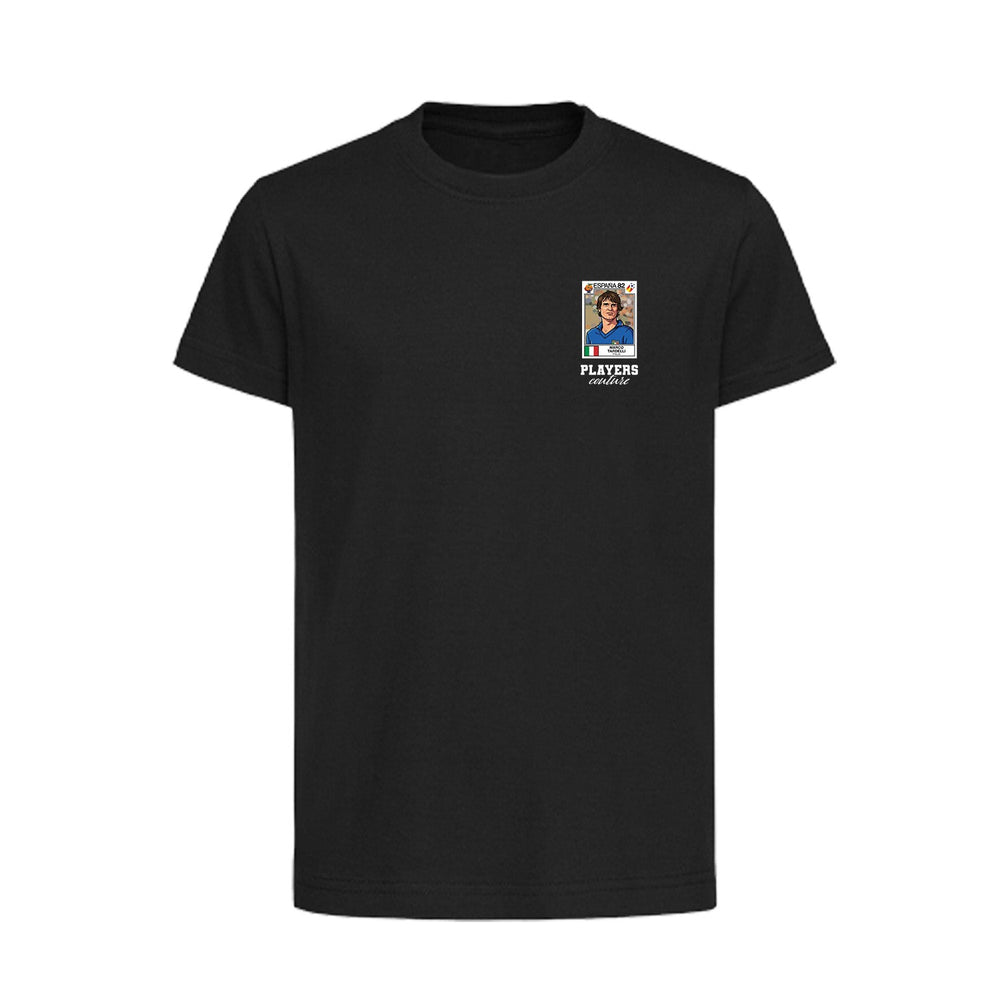 Marco Tardelli World Cup Sticker Kids T-Shirt – marco tardelli sticker kids black tshirt Players Couture design