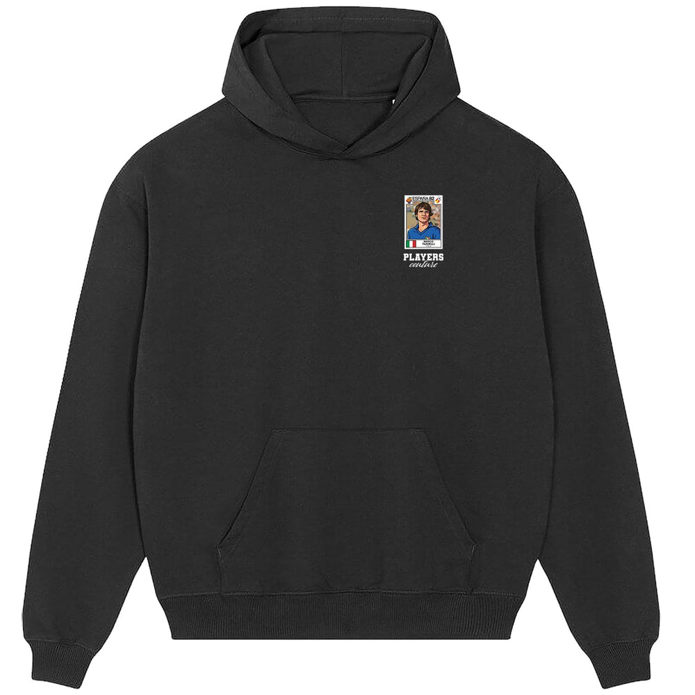 Marco Tardelli World Cup Sticker Men's Hoodie – marco tardelli sticker mens black hoodie Players Couture design