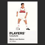 Marco van Basten AC Milan away Icon Frame artwork in black