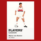 Marco van Basten AC Milan away Icon Frame artwork in red