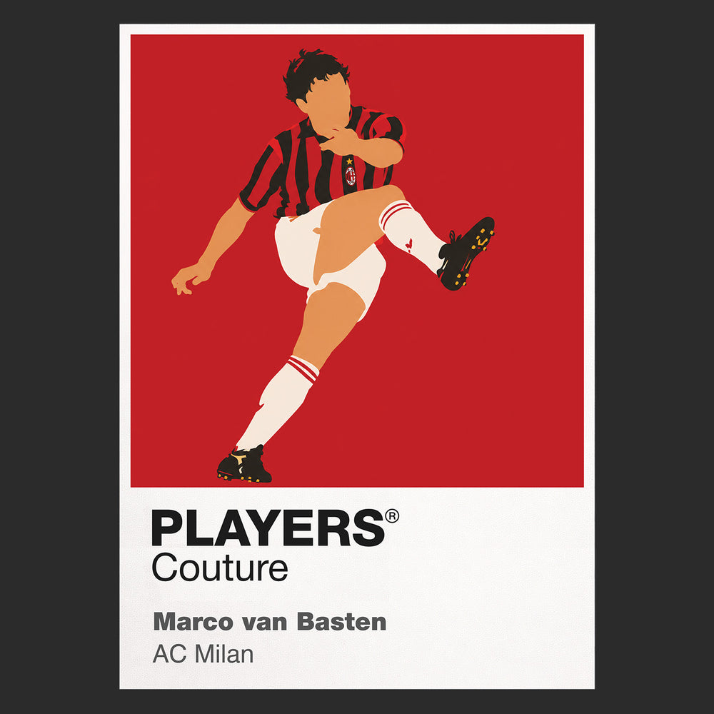Marco van Basten AC Milan Icon Frame — Black