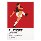 Marco van Basten AC Milan Icon Frame — White