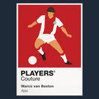 Marco van Basten Ajax Icon Frame — Navy