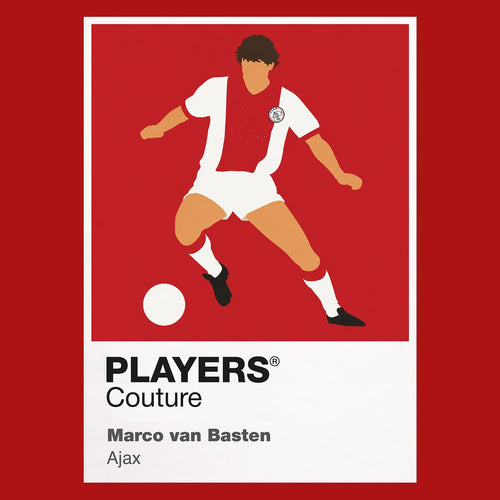 Marco van Basten Ajax Icon Frame Men's Hoodie — Red Artwork